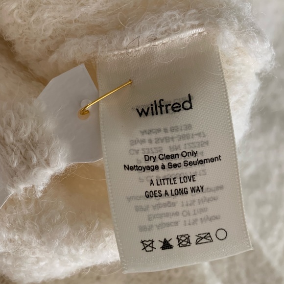 Wilfred Ivory Sweater Aritzia Alpaca/Nylon sz 2 - Picture 5 of 7